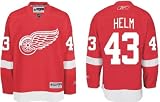 Helm #43 Detroit Red Wings Reebok Premier Home Jersey - X-Large