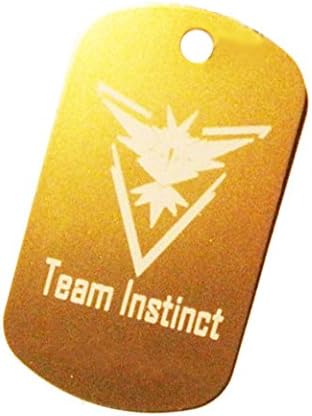 Team Instinct Pet Collar Tag - Inspired by Pokemon Go