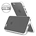 iPhone 6 Plus Case, LoHi iPhone 6s Plus Case [Extra Front Raised Lip] Back Shell Bumper Case Durable TPU Cover Slim Protective Case for Apple iPhone 6 6s Plus 5.5 Inch - Smoke Grey/White