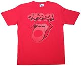 Junk Food Clothing  Men's Rolling Stones T-Shirt,Licorice,Large