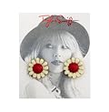 Red Daisy Earrings