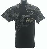 UFC Yellow Logo Belt Print Mens T-shirt