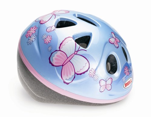 Bell Zoomer Toddler Bicycle Helmet (Lt Blue Butterflies)