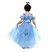 LOEL Girls' New Princess Dress Butterfly Party Costumes, Dress, 5-6YS