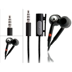Stereo Kopfhörer für Apple iPhone Black Edition + 3,5mm Audio Adapter