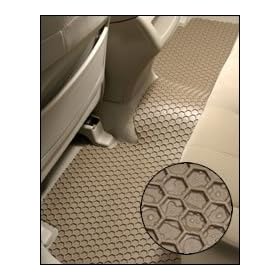 Hexomat custom all weather floor mats for 2003-04 Infiniti G35 Sedan 1 Piece Rear Floor Mat Tan
