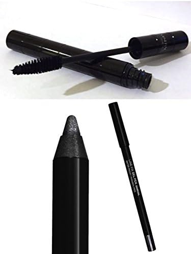 ITAY Minerals Eye Makeup Duo: Intense Volume Fibers Mascara + Line Fix Gel Pen Eyeliner Charcoal