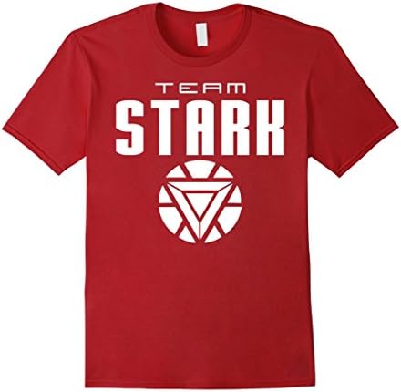Men's Team Stark Civil War TShirt Large Cranberry
