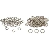 Nickel Plated Split Rings For Connecting Jewelry 9mm & 12mm Kit 100 Pcs