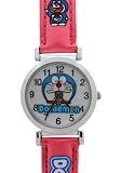 TimerMall OEM - Montre Enfants - Quartz - Synth??tique - Dorae ronde cadran rose Bracelet synth??tique Cartoon