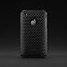Apple iPhone 3G Poly-Carbon Slim Fit Case in 3D Cube Pattern - Black