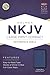NKJV Large Print Compact Reference Bible, Cobalt Blue LeatherTouch