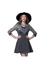 Long Sleeves Elbow Length Sleeves Floral Print Lace Sheer Evening Dress/Bridesmaid Dress 