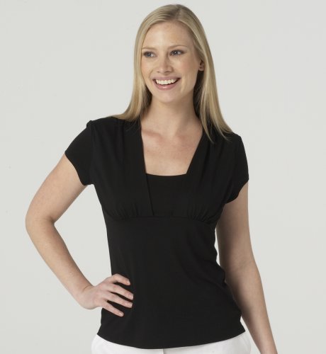 Autograph Gathered Shoulder Short Sleeve Top clothing