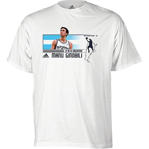 Manu Ginobili San Antonio Spurs 2008 Olympics NBA Countrymen T- Shirt