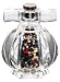 4.5" - 11cm WingTop - Acrylic Pepper Mill with Wing Turn-top