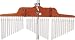 Latin Percussion Double Folding 36-Bar Chimes with Mount