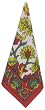 100% Cotton Colorful Handblock Printed Red and Yellow Napkins Set of Six
