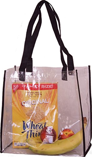 Largest Clear Tote Bag, Case of 10, NFL Football Stadium Approved with Handles 12x12x6 for Men and Women, Wholesale