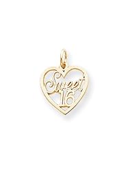 10k Yellow Gold SWEET 16 Pendant. Metal Wt- 0.97g