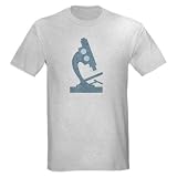 Vintage Microscope Sign Light T-Shirt by CafePress