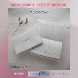 スノウホワイト表紙 便利ゴルフスコアブック 　☆すいすいラウンドが可能☆特許出願商品　GOLF SCORE BOOK(recordable 20 rounds score)