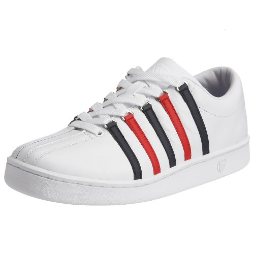 K-Swiss Men's The Classic Trainer White/Navy/Red 02248-130 10 UK