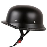  NOVELTY MATTE FLAT BLACK GERMAN HALF HELMET (Small) .More information NOVELTY MATTE FLAT BLACK GERMAN HALF HELMET (Small) 