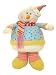 12" Glittery Pastel Plush Candy Christmas Snowman