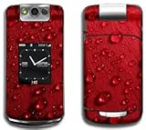 Red Raindrops Skin for Blackberry Pearl Flip 8220 8230 Phone