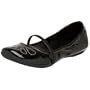 Report Women's Olwyn Mary Jane Ballerina Flat,Black,7.5 M US