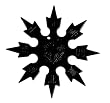 Throwing Star Dragon Black 4" - Martial Arts - Throwing Stars
