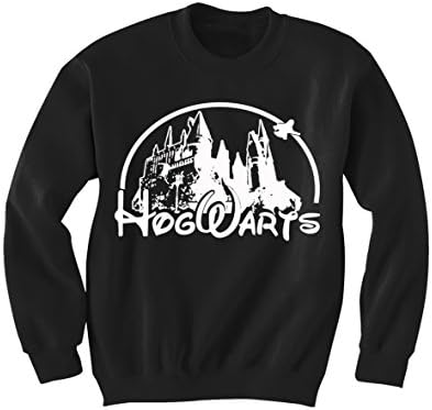 Harry Potter Hogwarts Castle Sweatshirt (Large, Black)