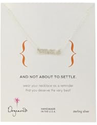 Dogeared Sterling Silver Words To Live By Single Necklace, 18"