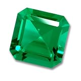 5x5mm Square Octagon Cut Gem Quality Chatham-Created Cultured Emerald .50-.62 Ct.