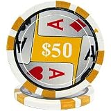 100 4 Aces Poker Chips - $50