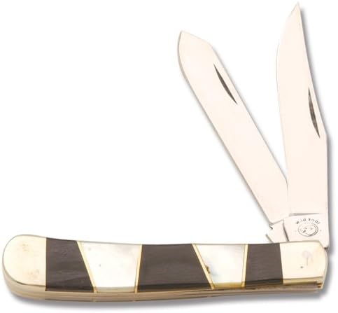 Wild Boar Trapper with Pearl and Black Wood Handle