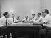 Attorney Milton R. Wessel Sitting with His Assistants at the Time of the Appalachin G...