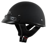 Vega XTS Rubber Flat Black Small Half Helmet