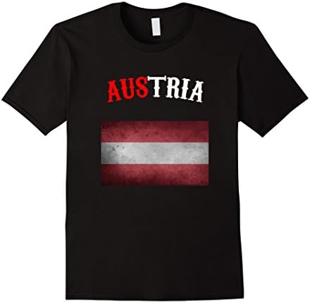 Men's Eurocup 2016 Soccer Austria T-Shirt Vintage Large Black