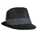 41sOeSivqQL. AA75  SOHO BLACK TOYO WEAVE STRAW WIDE HAT BAND FEDORA HAT