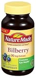 Nature Made Bilberry Fruit Extract, 30 mg, 60-Count Capsules (Pack of 3)