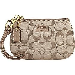Coach Signature Soho Wristlet Bag Case for IPOD 42061 Antique Gold