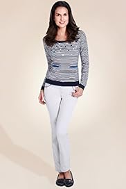 Per Una Pure Cotton AppliquÃƒÂ© Spot Striped Knitted Top