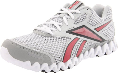 Reebok Men's Premier ZigFly Running Shoe,Silver/White/Excellent Red/Black,12 M US