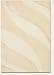 3'5 x 5'5 Contemporary Ribbons Carve Textured Cut Ivory Area Rug