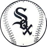 Chicago White Sox 12 inch Baseball Style Metal Circle Sign