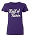P&B The Brides Maid of Honor Women's T-Shirt, L, Purple