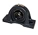 Sealmaster MPD-39C Pillow Block Ball Bearing, Non-Expansion Type, Medium-Duty, Regreasable, Double Setscrew Locking Collars, Contact Seals, Cast Iron Housing, 2-7/16" Bore, 3" Base to Center Height, 8" Bolt Hole Spacing Width, ?2 degrees Misalignment Angle