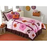 Flowers For Hanna Twin Quilt with Pillow Sham by Pem America